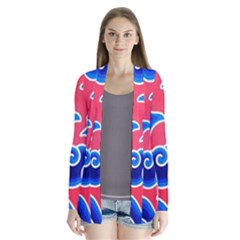 Batik Megamendung Drape Collar Cardigan by artworkshop