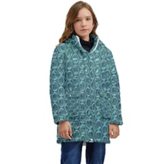 Bubble Wrap Kid s Hooded Longline Puffer Jacket by artworkshop