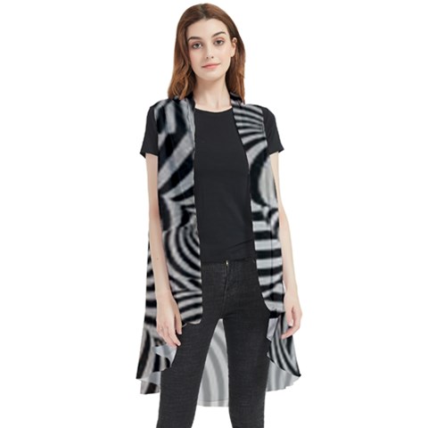 Pattern Sleeveless Chiffon Waistcoat Shirt by artworkshop