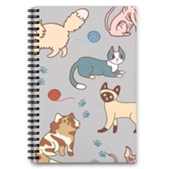 Cats Pattern 5 5  X 8 5  Notebook by Jancukart