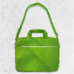 Banana Leaf Macbook Pro Shoulder Laptop Bag  by artworkshop