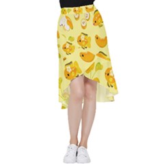 Banana Cichlid Frill Hi Low Chiffon Skirt by artworkshop