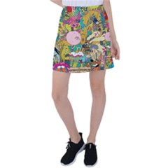 Cartoon Wallpapers Tennis Skirt by Jancukart