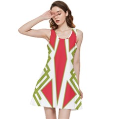 Abstract Pattern Geometric Backgrounds Inside Out Racerback Dress by Eskimos