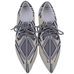 Abstract Pattern Geometric Backgrounds  Pointed Oxford Shoes by Eskimos