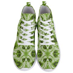 Folk Flowers Print Floral Pattern Ethnic Art Men s Lightweight High Top Sneakers by Eskimos