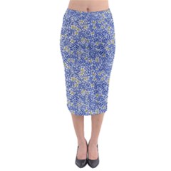 Uruguay Flag Motif Pattern Midi Pencil Skirt by dflcprintsclothing