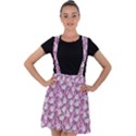 Pink Ghost Velvet Suspender Skater Skirt View1