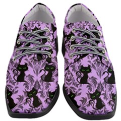 Purple Cats Women Heeled Oxford Shoes by NerdySparkleGoth