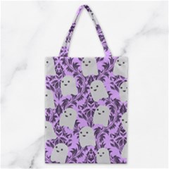 Purple Ghosts Classic Tote Bag by NerdySparkleGoth