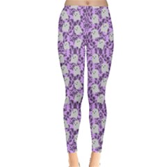 Purple Ghost Leggings  by NerdySparkleGoth