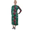 Rare Excotic Forest Of Wild Orchids Vines Blooming In The Calm Velvet Maxi Wrap Dress View2
