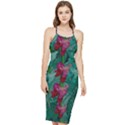 Rare Excotic Forest Of Wild Orchids Vines Blooming In The Calm Bodycon Cross Back Summer Dress View1