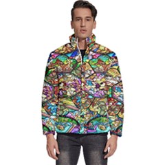 Character Disney Stained Men s Puffer Bubble Jacket Coat by artworkshop