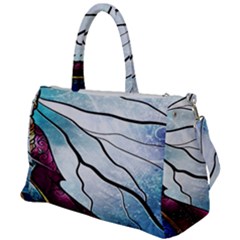 Anna Disney Frozen Stained Glass Duffel Travel Bag by artworkshop