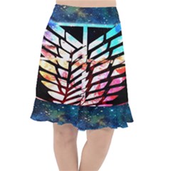 Attack On Titan Shingeki Galaxy Fishtail Chiffon Skirt by artworkshop