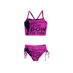 Bow To Toe Cheer Girls  Tankini Swimsuit by artworkshop