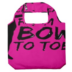 Bow To Toe Cheer Premium Foldable Grocery Recycle Bag by artworkshop