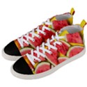 Watermelon Men s Mid-Top Canvas Sneakers View2