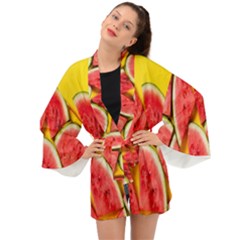 Watermelon Long Sleeve Kimono by artworkshop