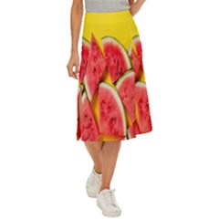 Watermelon Midi Panel Skirt by artworkshop