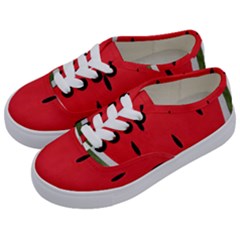 Watermelon Pillow Fluffy Kids  Classic Low Top Sneakers by artworkshop
