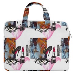 Modern Art Macbook Pro13  Double Pocket Laptop Bag by Sparkle