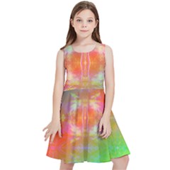 Faded Consciousness Kids  Skater Dress by Thespacecampers