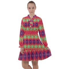 Psychedelic Synergy All Frills Chiffon Dress by Thespacecampers