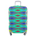 Techno Teal Luggage Cover (Medium) View1