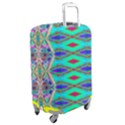 Techno Teal Luggage Cover (Medium) View2