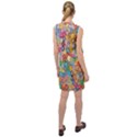 Floral Flowers Sleeveless Shirt Dress View2