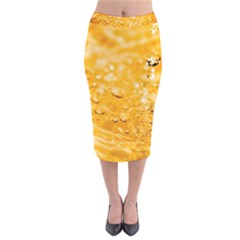 Water Velvet Midi Pencil Skirt by artworkshop