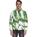 Sheets Tropical Plant Palm Summer Exotic Men s Puffer Bubble Jacket Coat View1