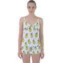 Pattern Lemon Texture Tie Front Two Piece Tankini View1