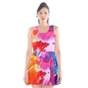 Colorful Painting Scoop Neck Skater Dress View1