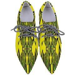 Abstract Pattern Geometric Backgrounds Pointed Oxford Shoes by Eskimos