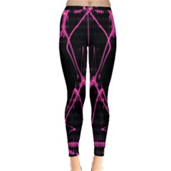 Officially Sexy Pink & Black Laser Inside Out Leggings by OfficiallySexy