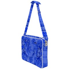 Blue Sky Over The Bluebells Frost Fractal Cross Body Office Bag by Artist4God