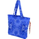 Blue Sky Over The Bluebells Frost Fractal Drawstring Tote Bag View1