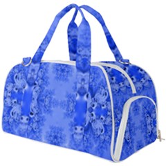 Blue Sky Over The Bluebells Frost Fractal Burner Gym Duffel Bag by Artist4God