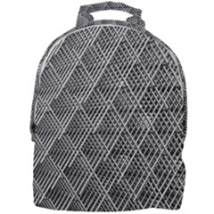 Grid Wire Mesh Stainless Rods Metal Mini Full Print Backpack by artworkshop