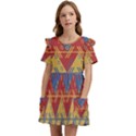 Aztec Kids  Frilly Sleeves Pocket Dress View1