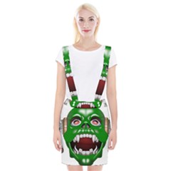 Monster-mask-alien-horror-devil Braces Suspender Skirt by Jancukart