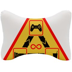 Gamer-geek-video-game-sign-fan Seat Head Rest Cushion by Jancukart