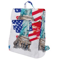 Statue Of Liberty Independence Day Poster Art Flap Top Backpack by Jancukart