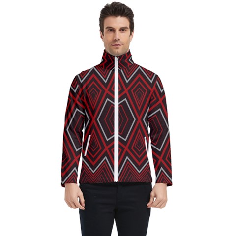 Abstract Pattern Geometric Backgrounds Men s Bomber Jacket by Eskimos