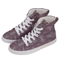 Abstract Pattern Geometric Backgrounds Men s Hi-top Skate Sneakers by Eskimos