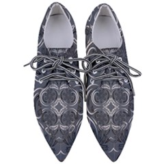 Folk Flowers Print Floral Pattern Ethnic Art Pointed Oxford Shoes by Eskimos