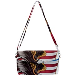 American-eagle- Clip-art Removable Strap Clutch Bag by Jancukart